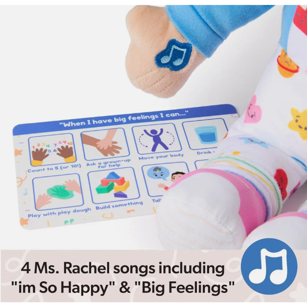 NEW Ms. Rachel Emotions Learning Doll Speak And Sing  Learning Songs & Cards NWT - Picture 5 of 6